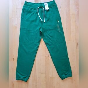 POLO RALPH LAUREN Men’s Green Medium Double Knit Jogger / Sweatpants Pants NWT